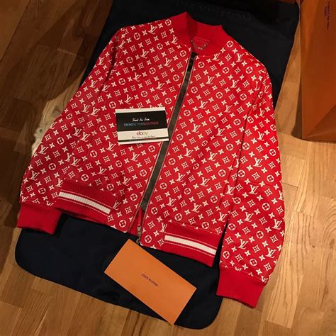 louis vuitton x supreme jacket replica|supreme Louis Vuitton tracksuit.